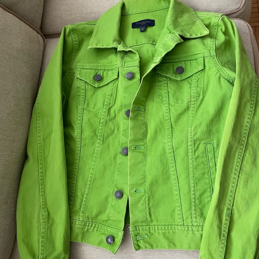 Denim jacket - Talbots - Vibrant Green